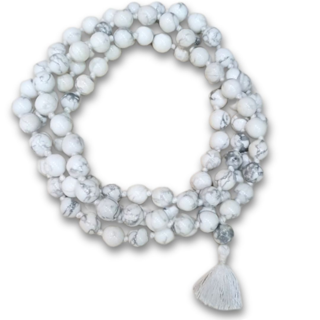Howlite Mala/Rosary 